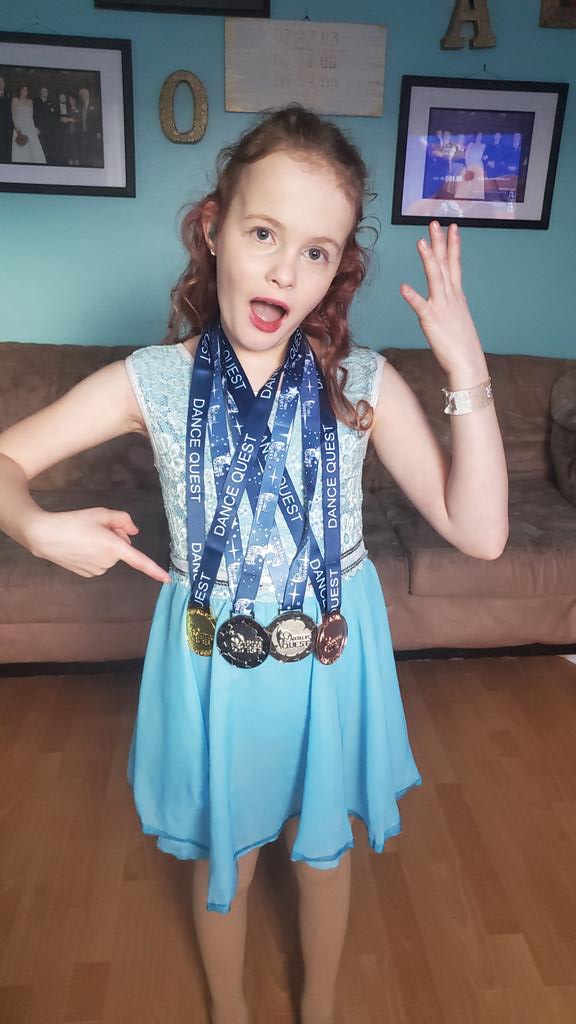 mritnire's tweet photo. Super proud of miss G this past weekend. Not only did her team medal in each of her events, the big production earned ultimate gold and later placed 3rd overall group number https://t.co/ZlE5t7kMRw