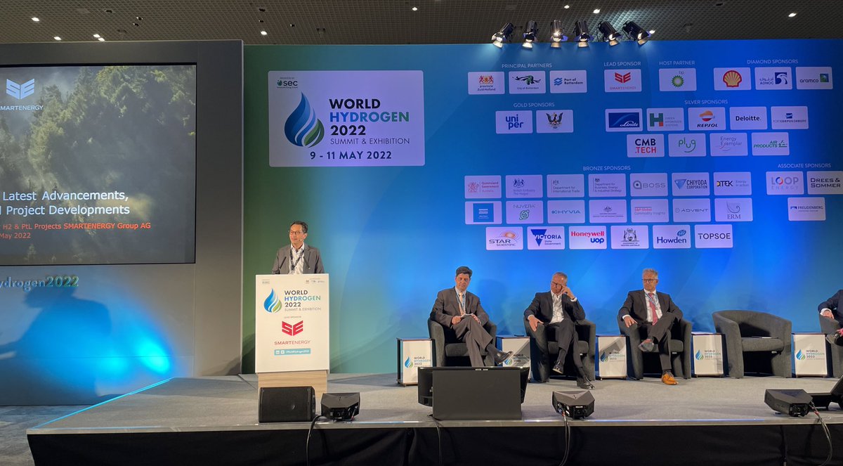 MerceLabordena's tweet photo. Enjoying the World Hydrogen Summit 2022 in Rotterdam today! Smartenergy is delighted to be the Lead Sponsor. There is a huge opportunity in Europe for innovative #GreenH2 projects, upstream e.g. system integration, hybridization, flexibility for intermittency #WorldHydrogen2022 https://t.co/jnmtixBTmC