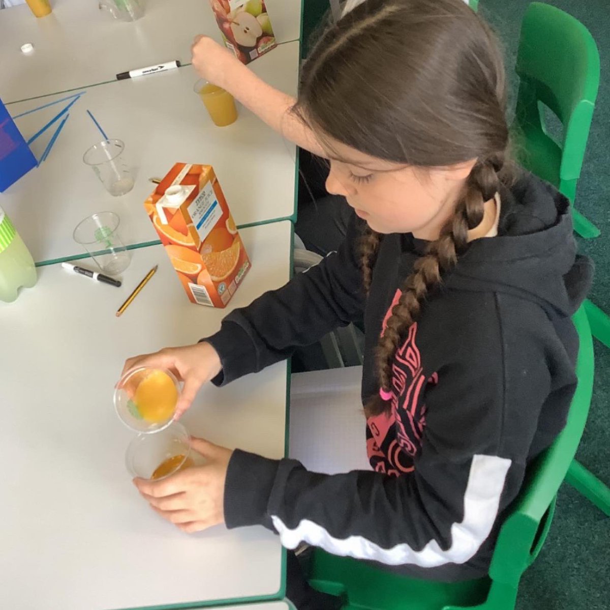 Springwood_Prm's tweet photo. Today we explored ratios by making and naming our own mocktails!
#springyear5and6 #springmathsandnumeracy https://t.co/PweqiCo2jl
