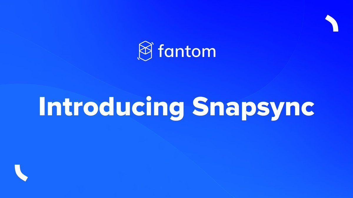 The major upgrade "Snapsync" has been activated! 

Snapsync improves network reliability + decentralization, and maintains network performance even as Fantom rapidly scales.

📖 Learn more: fantom.foundation/blog/introduci…