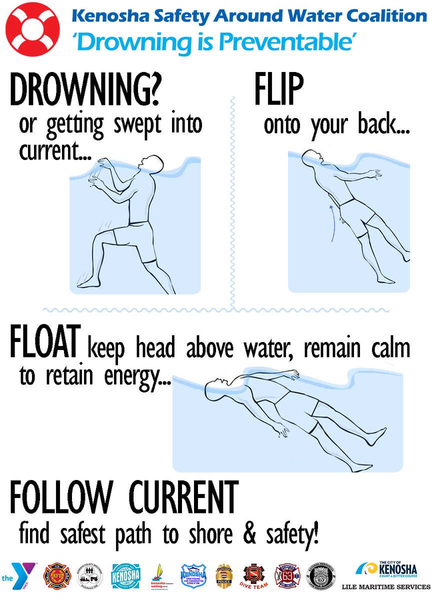 Kenosha Safety Around Water Coalition – Flip, Float &amp; Follow kenoshaymca.org/2022/05/09/ken…