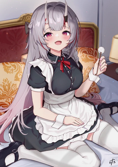 #メイドの日
ちょうど直近のイラストの再掲になります🙏 