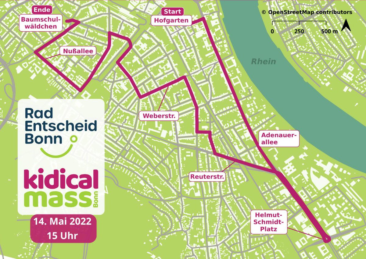 Familien wollen eine kinderfreundliche Stadt Bonn, in der sich Kinder sicher und selbstbestimmt bewegen können. Dafür radeln wir am Samstag 14.5. gemeinsam durch Bonn, die Strecke wird von der Polizei gesichert.
#KinderAufsRad #KidicalMass #Bonnsteigtauf