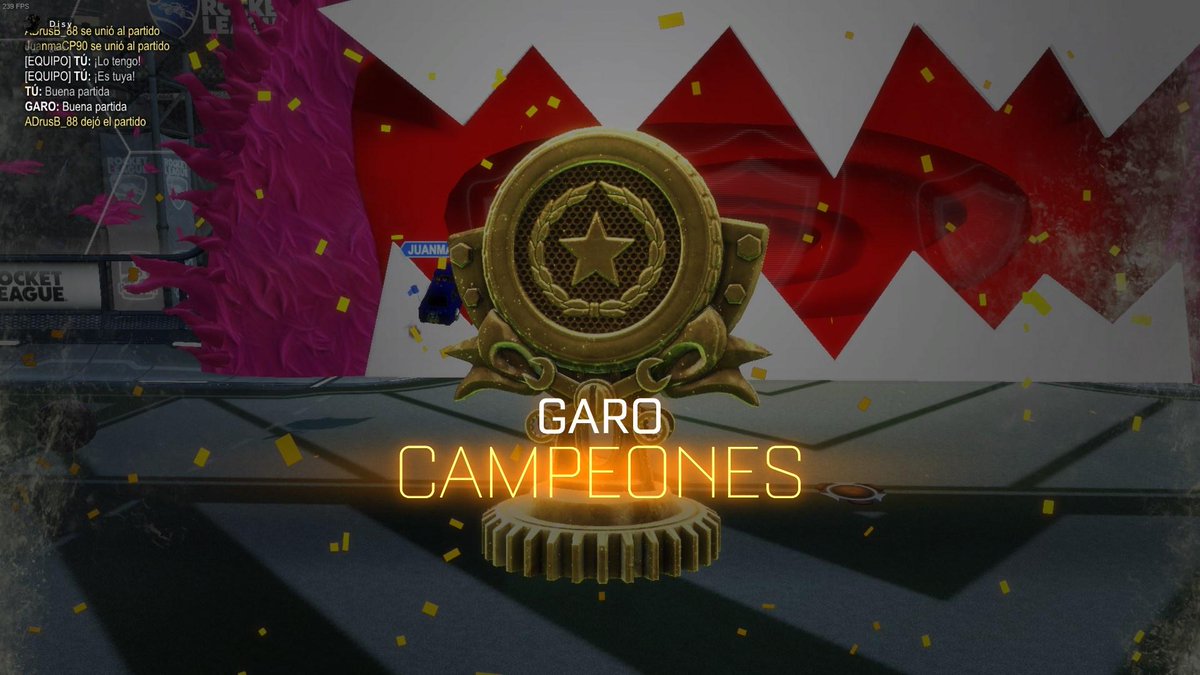 SerDisy's tweet photo. Yo he ganado un torneo en Rocket League
Y tu calladito, que te veo venir.
#TeamGaro https://t.co/4saKoAUo2W