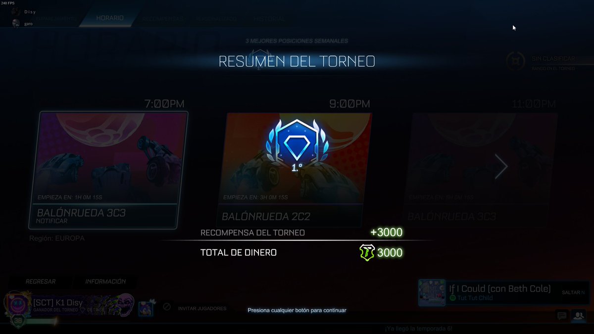 SerDisy's tweet photo. Yo he ganado un torneo en Rocket League
Y tu calladito, que te veo venir.
#TeamGaro https://t.co/4saKoAUo2W