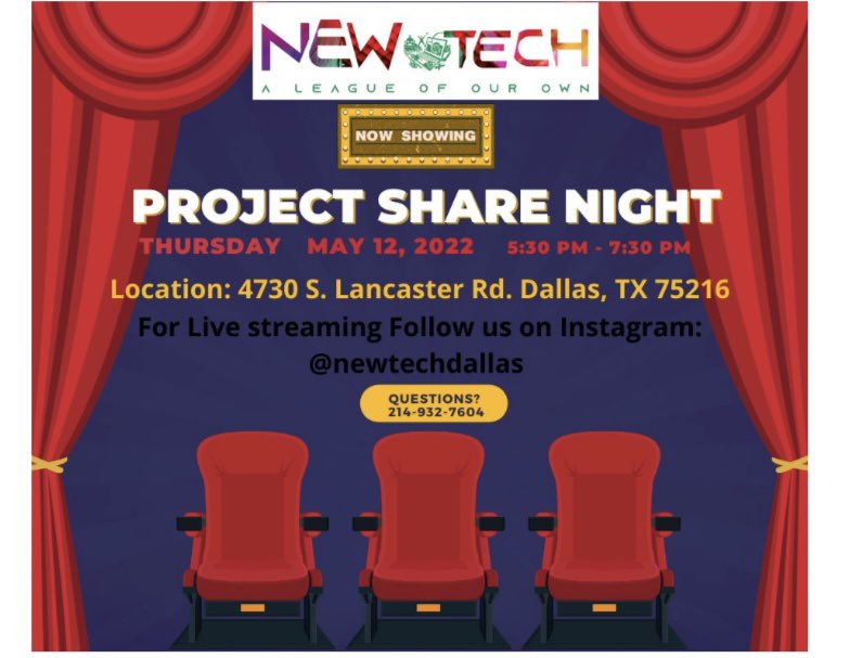 Attention incoming 9th graders and interested students/families! Want to see what makes New Tech so special? Come out to our Project Share Night. This is a great opportunity to meet our staff, students and see some of our the best projects on display! #PBL #Recruiting #choosedisd