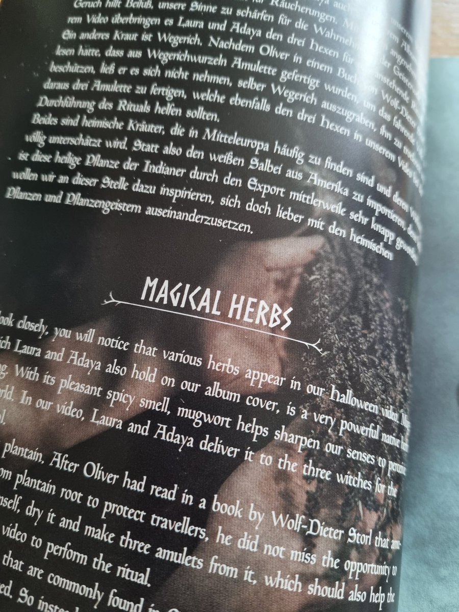 I don't think I have ever seen such a beautiful way of presenting a CD - a book. 
The illustrations, photographs and images are incredible. 
Bonus... German with English translation which might hopefully help with learning German.

Es ist sehr schön und wunderbar.
<a href="/FaunOfficial/">Faun</a>