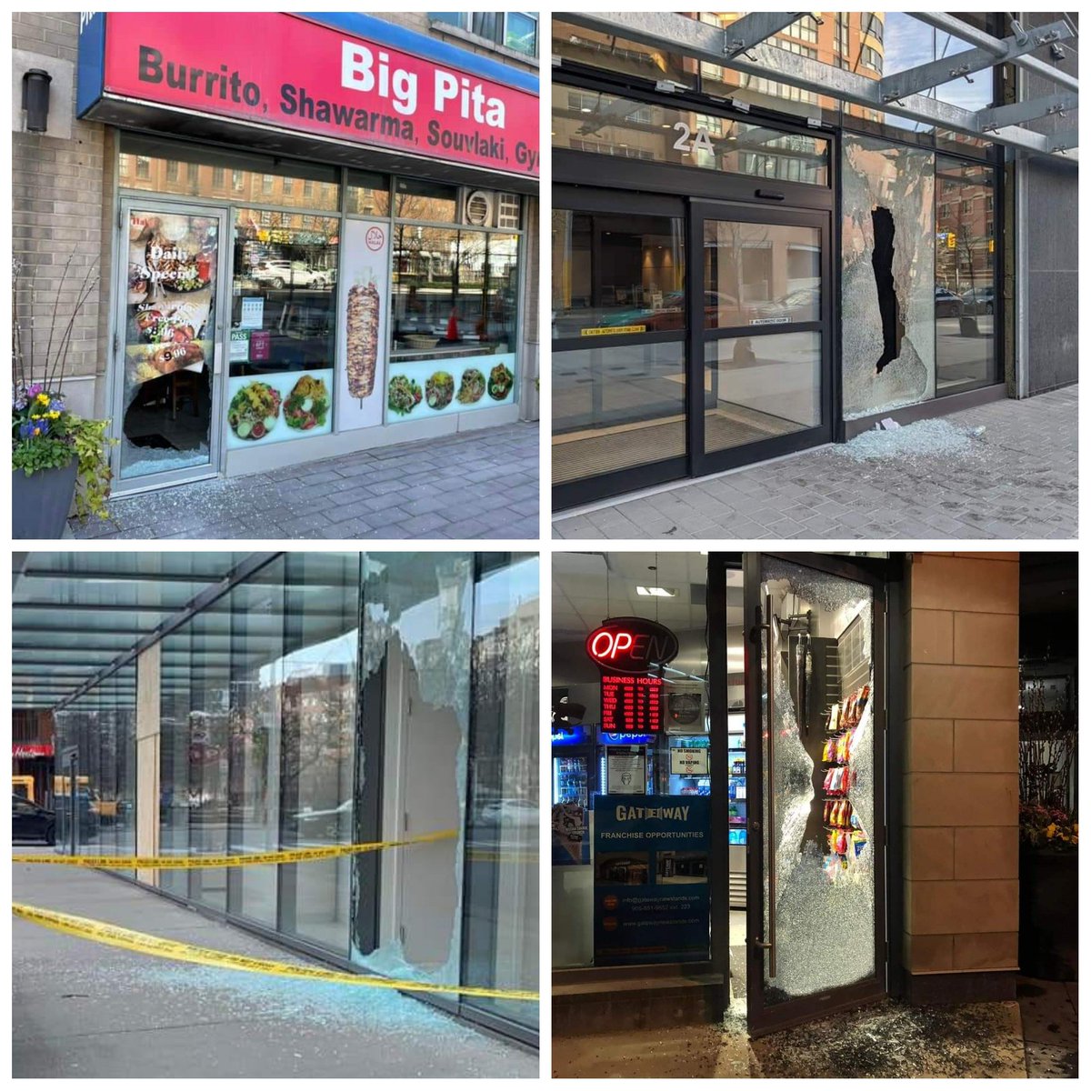i_likegriping's tweet photo. Welcome to The Historic St. Lawrence Market in May.

Home to the highest amount of smashed windows I have ever seen in my life.

DO. SOMETHING. TO. STOP. THIS. 

@CP24 @CBCToronto @CTVToronto @CityNewsTO @cityoftoronto @blogTO @johntory @tpsoperations 

#AsktheMayorCP24 #Toronto https://t.co/wAqPsOwxEn
