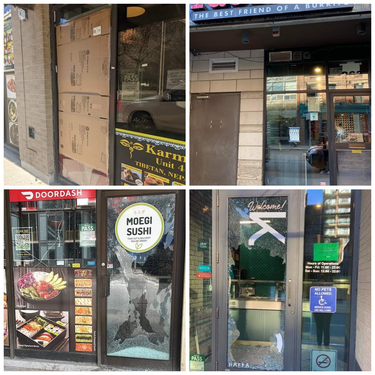 i_likegriping's tweet photo. Welcome to The Historic St. Lawrence Market in May.

Home to the highest amount of smashed windows I have ever seen in my life.

DO. SOMETHING. TO. STOP. THIS. 

@CP24 @CBCToronto @CTVToronto @CityNewsTO @cityoftoronto @blogTO @johntory @tpsoperations 

#AsktheMayorCP24 #Toronto https://t.co/wAqPsOwxEn