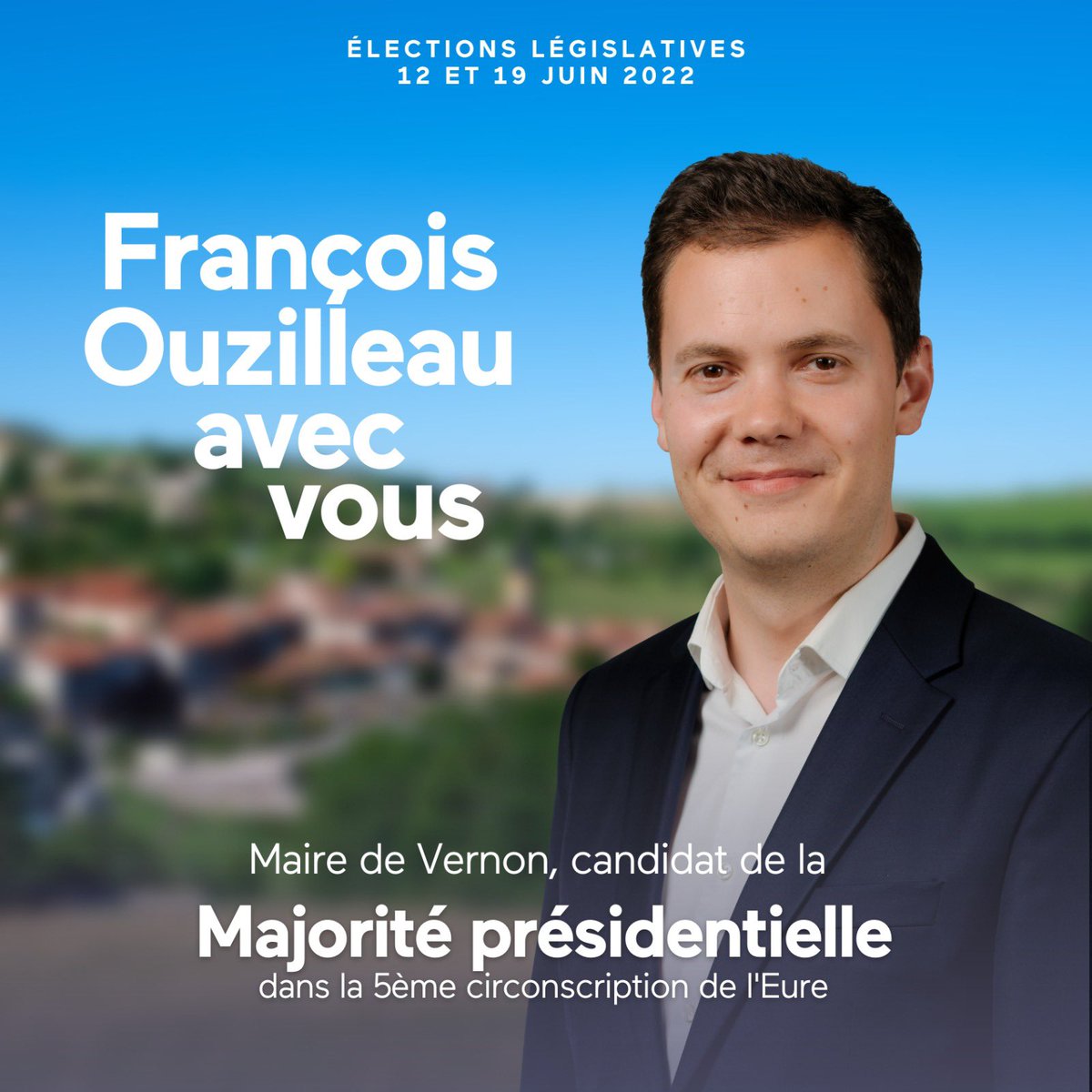🇫🇷 Reconnaissant de la confiance accordée par la #MajoritéPrésidentielle pour les élections législatives dans la 5ème circonscription de l'#Eure.
Rendez-vous vendredi pour le lancement de la campagne et du comité de soutien ! 😉🇫🇷
#avecvous #ensemble #Circo2705 #Ouzilleau