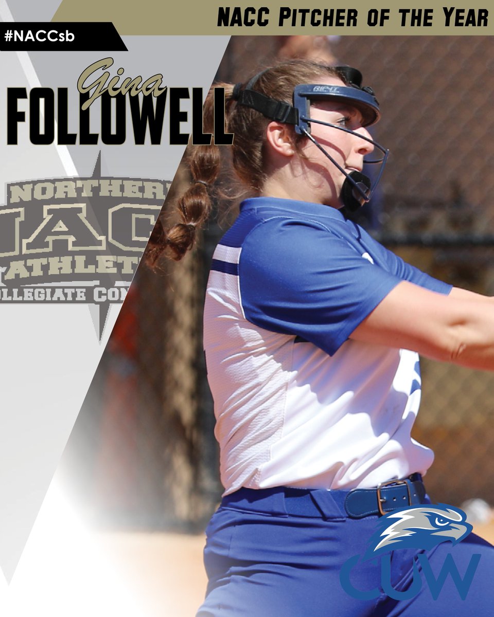 NACC_sports's tweet photo. #NACCsb 🥎 | NACC Announces All-Conference Softball Team, Major Awards

🏆 Pitcher: Gina Followell, @cuwfalcons
🏆 Pos. Player: Lexi Martin, @wlcsports
🏆 Freshman: Jess Pozezinski, CUW
🏆 Coaching Staff: CUW (Steve Crook, HC)

📰 https://t.co/p0k7QkiY1k

#NACCtion #d3sb https://t.co/KXrS02754R