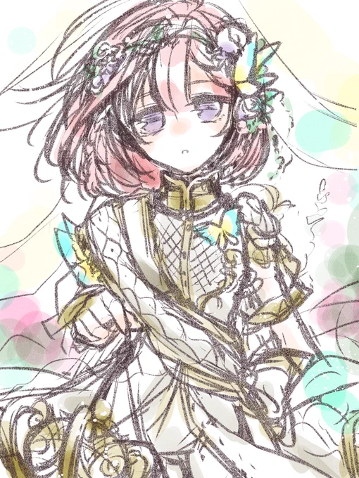 ガラ衣装の🦐の落書き🧚‍♀️ 