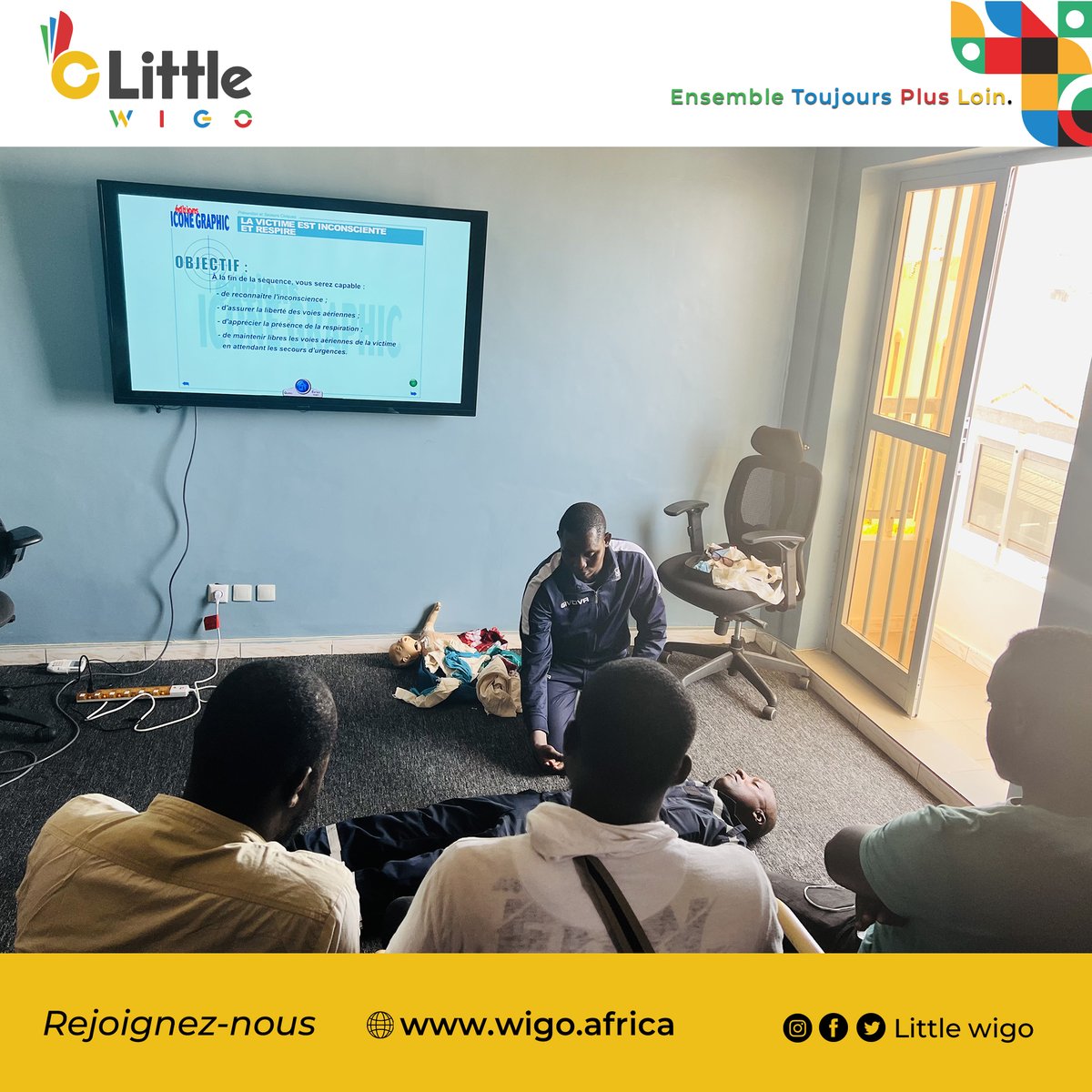 LittleWIGO's tweet photo. Matinée de formation aux premiers secours, pour nos chauffeurs dans les locaux de Wigo.✨

Wigo, Ensemble plus loin!👌🏾

#transport #littlewigo https://t.co/9GN7lcYD62