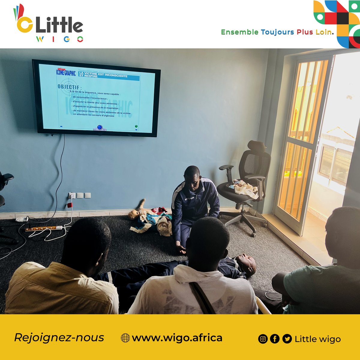 LittleWIGO's tweet photo. Matinée de formation aux premiers secours, pour nos chauffeurs dans les locaux de Wigo.✨

Wigo, Ensemble plus loin!👌🏾

#transport #littlewigo https://t.co/9GN7lcYD62