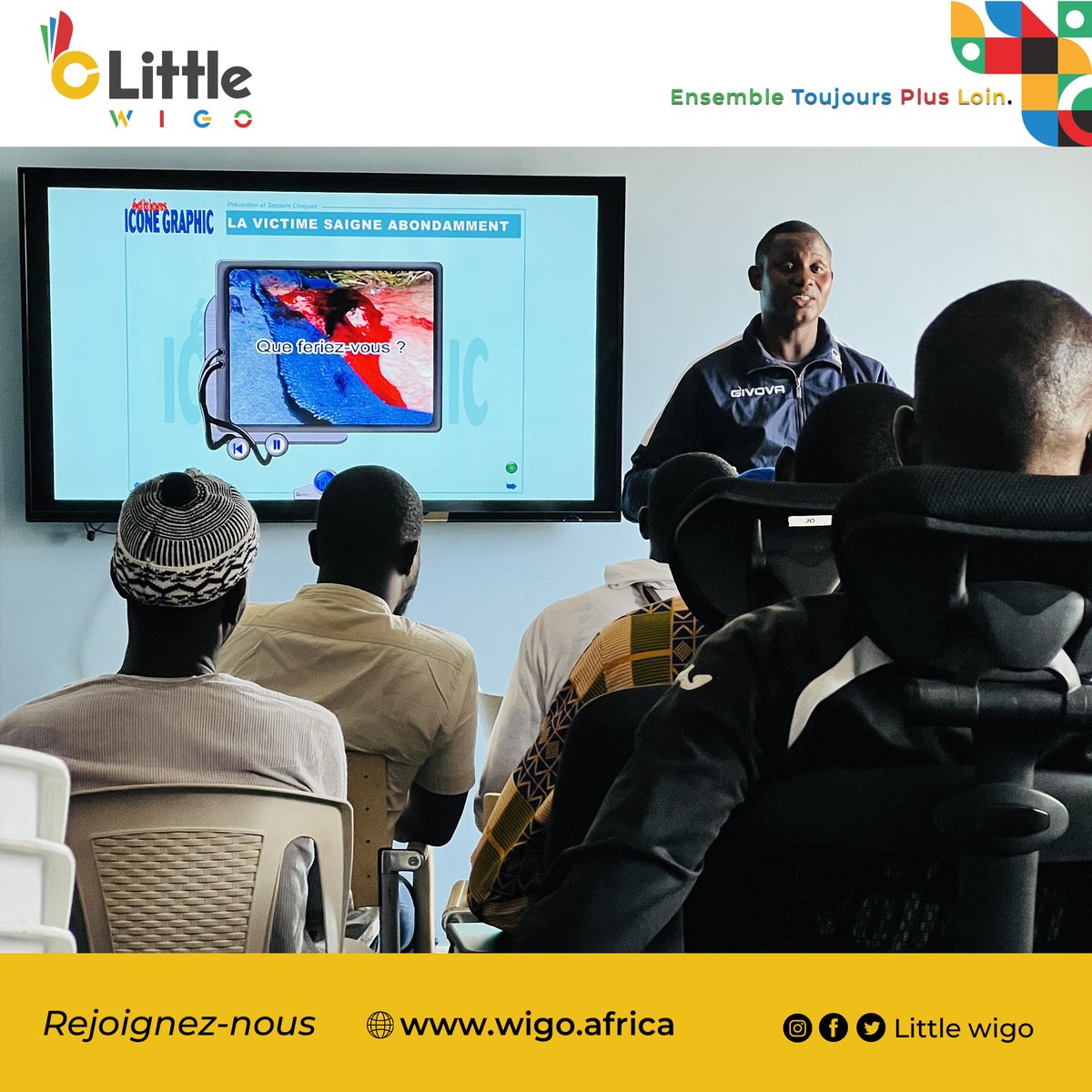 LittleWIGO's tweet photo. Matinée de formation aux premiers secours, pour nos chauffeurs dans les locaux de Wigo.✨

Wigo, Ensemble plus loin!👌🏾

#transport #littlewigo https://t.co/9GN7lcYD62
