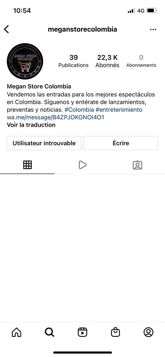 melissavh63's tweet photo. Cuidado con *Megan Store Colombia*. Dicen que venden boletas para conciertos agotados, pero todo es una ESTAFA. Después de pagar, dejaron de responder y al denunciarlos en FB e IG me bloquearon. @musictrendscol https://t.co/kEwF96KdyR