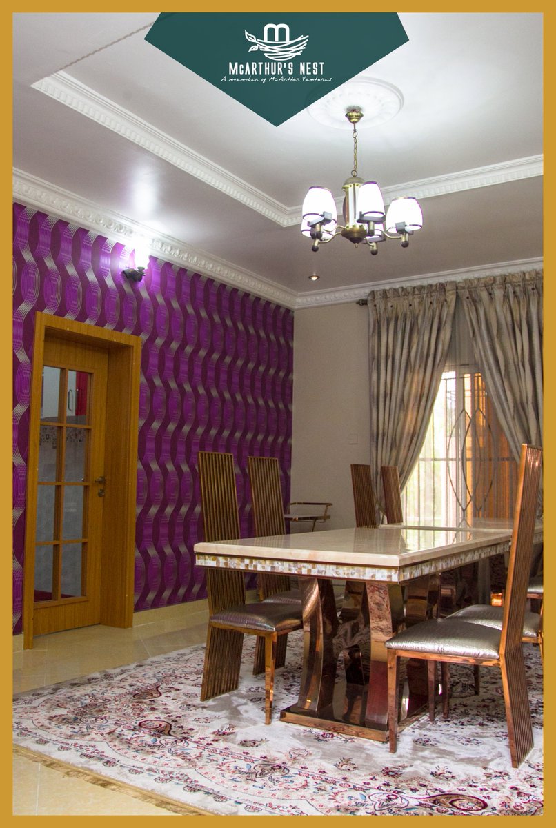 NestMcarthurs's tweet photo. After a long day you deserve to have dinner at the most luxurious dining table
#akwaibom #uyo #nigeria #luxury #enjoyment #relaxation #hotel #airbnb #travel #tourism #relax #relaxation #threecoursemeal #dinner #diningroom #dinner #lunch #breakfast https://t.co/i8reDnshXj