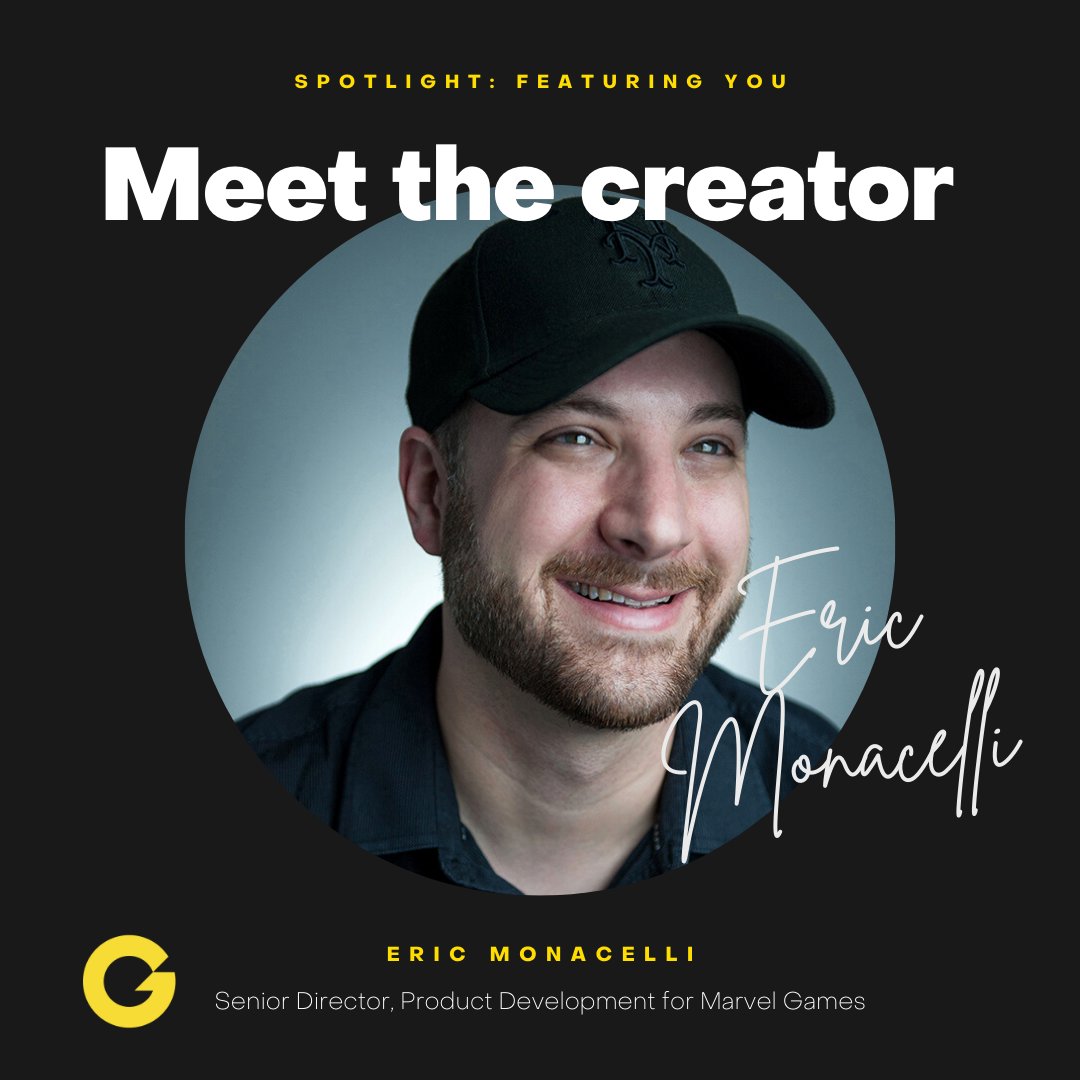 GameSmith_Inc's tweet photo. On our second article of our Featuring You series, we meet @ermonacelli, who is the Senior Director of Product Development at @Marvel Games.
Meet the people behind the games: https://t.co/nwjB8DVcwh
#ericmonacelli #marvelgames #FeaturingYou #Gamesmith https://t.co/Q9iLSgZhzN