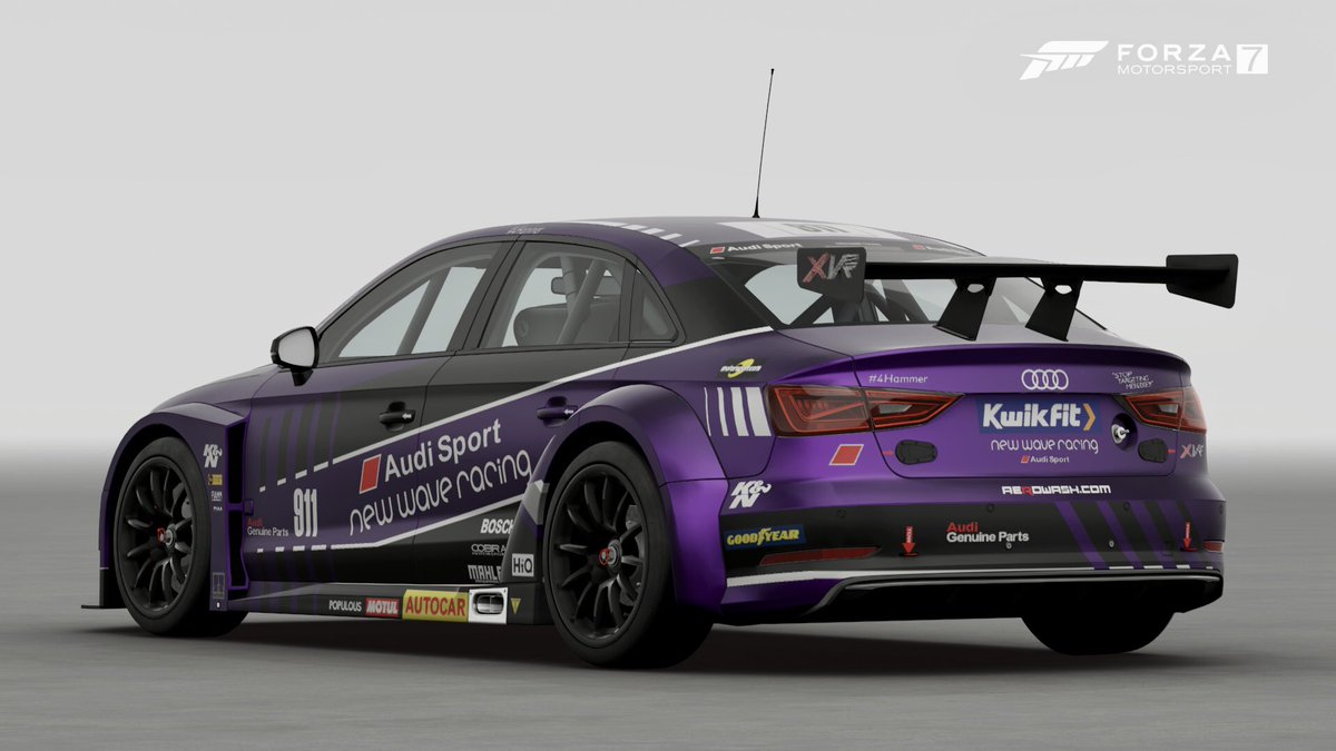 N340Nothelle's tweet photo. Livery 2 for the @NewWave_Racing BTCC is for @NWR_Eresh and he’s chosen this purple design for his Audi S3 entry

#audi #audis3 #forzamotorsport #forza #4hammer #xbox https://t.co/IwEhcU2qgS