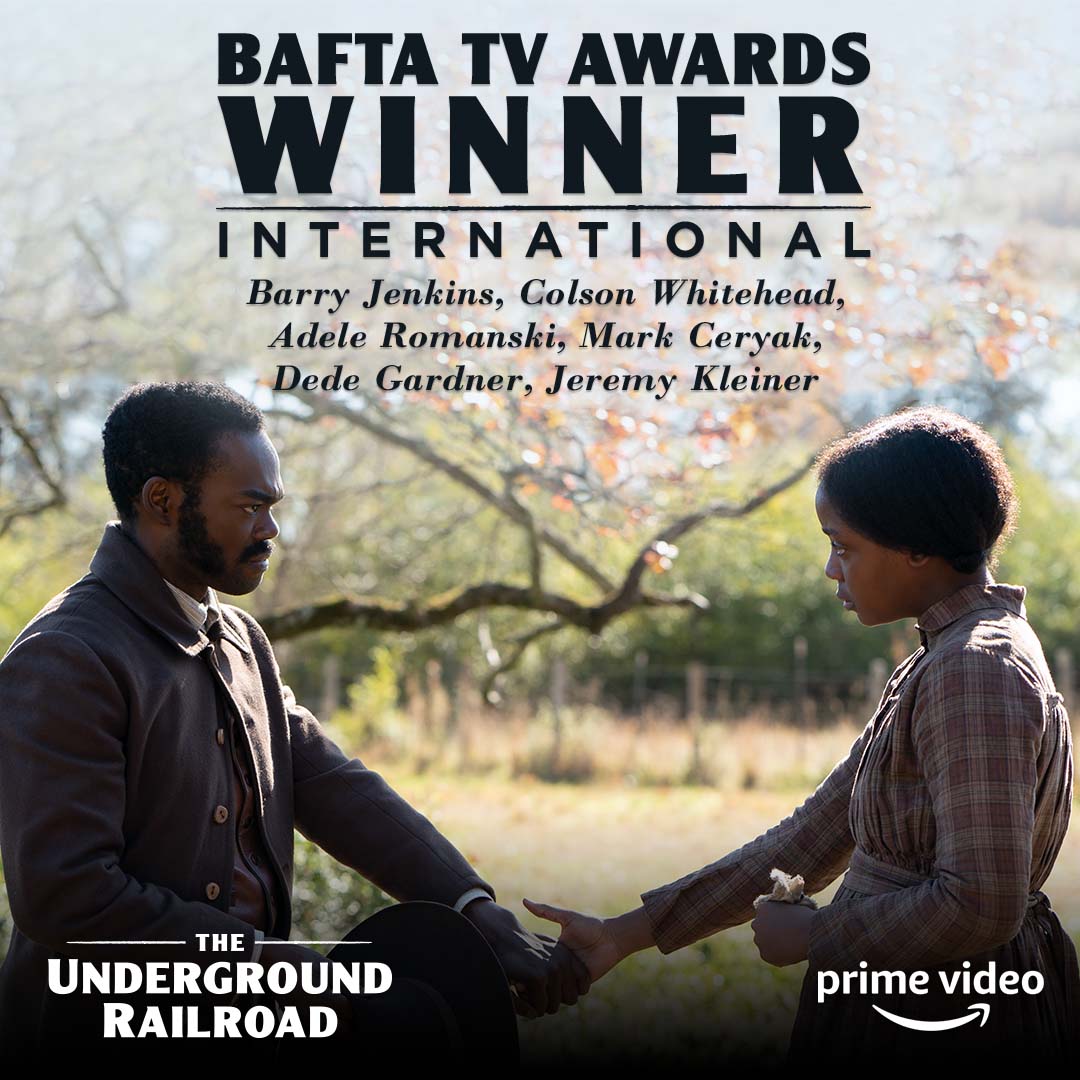 We celebrate the phenomenal team behind #TheUndergroundRailroad for their #VirginMediaBAFTAs win for Best International!