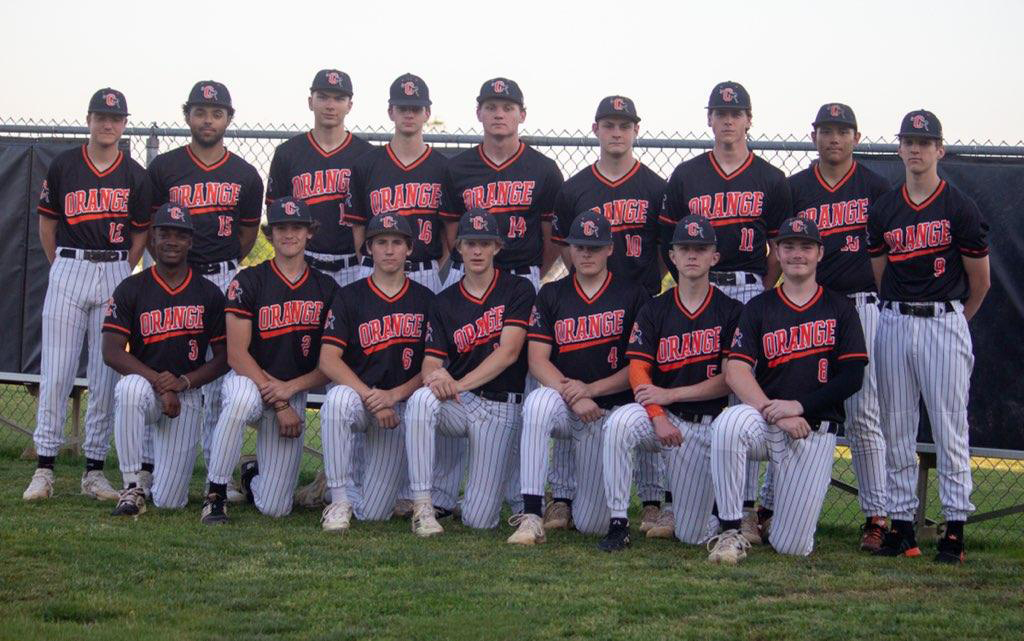 The Orange High School Baseball Team won the Central Carolina Conference, regular season baseball championship! Round 1 of the NCHSAA tournament begins Tuesday, May 10. OHS will host Cedar Ridge at 6:30 p.m. Team Photo Credit: Heather Walker <a href="/baseballorange/">Orange Baseball</a>