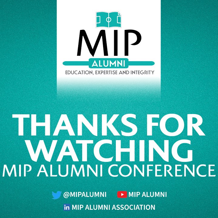 MIPAlumni's tweet photo. We would like to thank all the speakers and everyone who watched the MIP Alumni Conference today.

To rewatch all the sessions from today, head to our YouTube: https://t.co/zDrMw9evCI

#MIPAlumTalks https://t.co/v6aJPrsWEQ