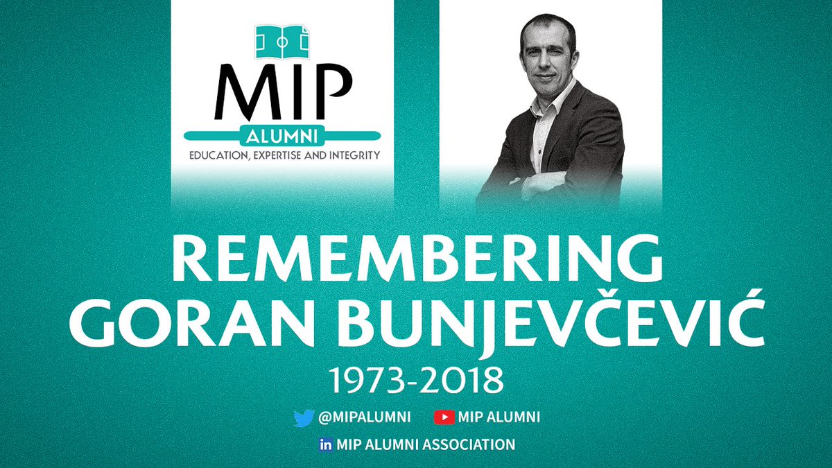 MIPAlumni's tweet photo. We dedicate the conference to our friend and colleague, Goran, who sadly passed away in 2018. 

He is always in our thoughts and hearts.♥️
  ￼ 
#MIPAlumniFamily #MIPAlumTalks https://t.co/j8vvQ4AwPq