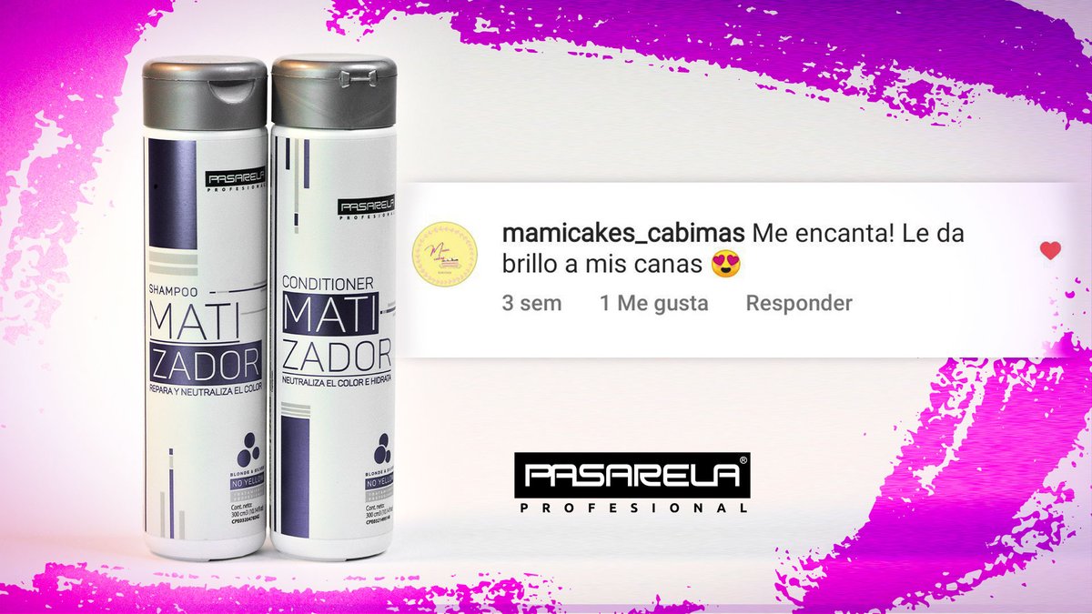 Pasarela_ve's tweet photo. 💜 ¡Gracias por preferirnos para embellecer sus canas!
Lo hacemos con muchísimo gusto. 😌
.
#HairCare #CabelloSano #PasarelaProfesional #ViveTuColor https://t.co/bC9IyxNgHS