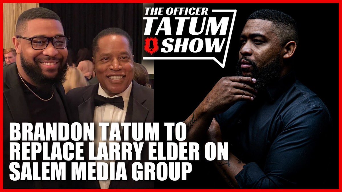 TheOfficerTatum's tweet photo. I can finally share with the big news! 

I have been blessed with the amazing opportunity to follow in the footsteps of the GREAT Larry Elder! 

So humbled with the opportunity to take over his radio show with Salem Media! https://t.co/uX0feXjLMi