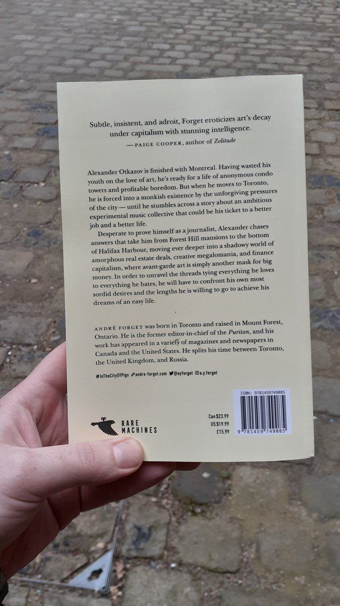 ayforget's tweet photo. Copies of my first novel just arrived! Thank you to @JulieMannell for acquiring it and to everyone else at @dundurnpress.

N.B. The bio says that I split my time between Toronto, the UK, and Russia. For obvious reasons, I am no longer spending time in Russia. https://t.co/KZkbRZi00P