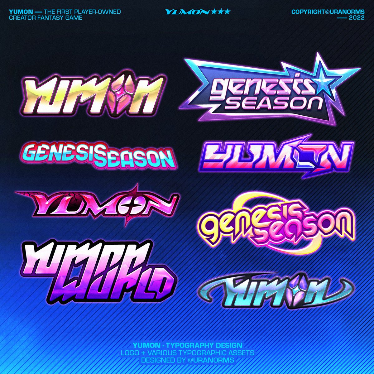 Logos and types for @yumonworld