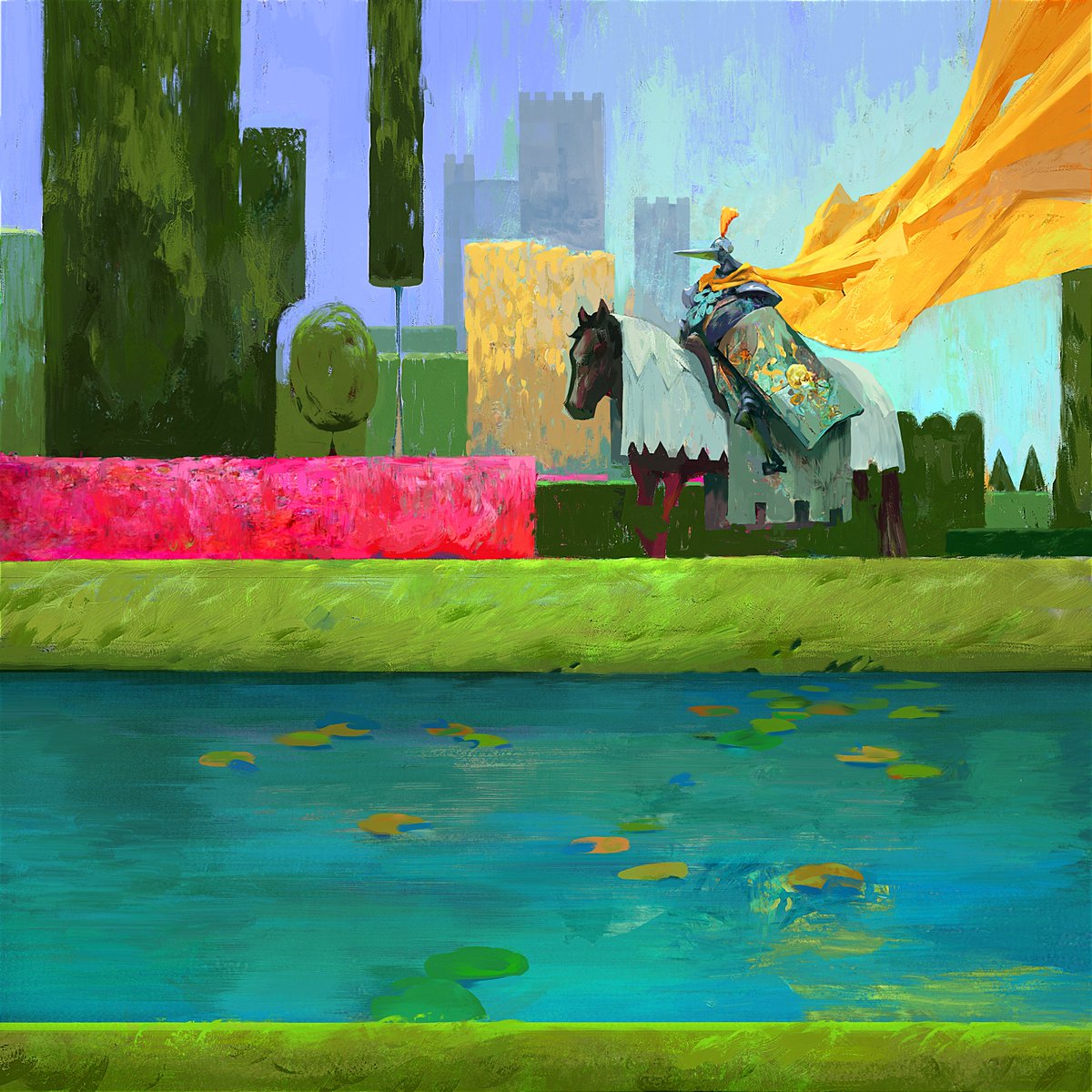 FAHerold's tweet photo. Bringing the summer vibes, new personal painting:

https://t.co/XxdjGDBRxX

#illustration #digitalart #fantasyart #knight https://t.co/BtoQGBFelh