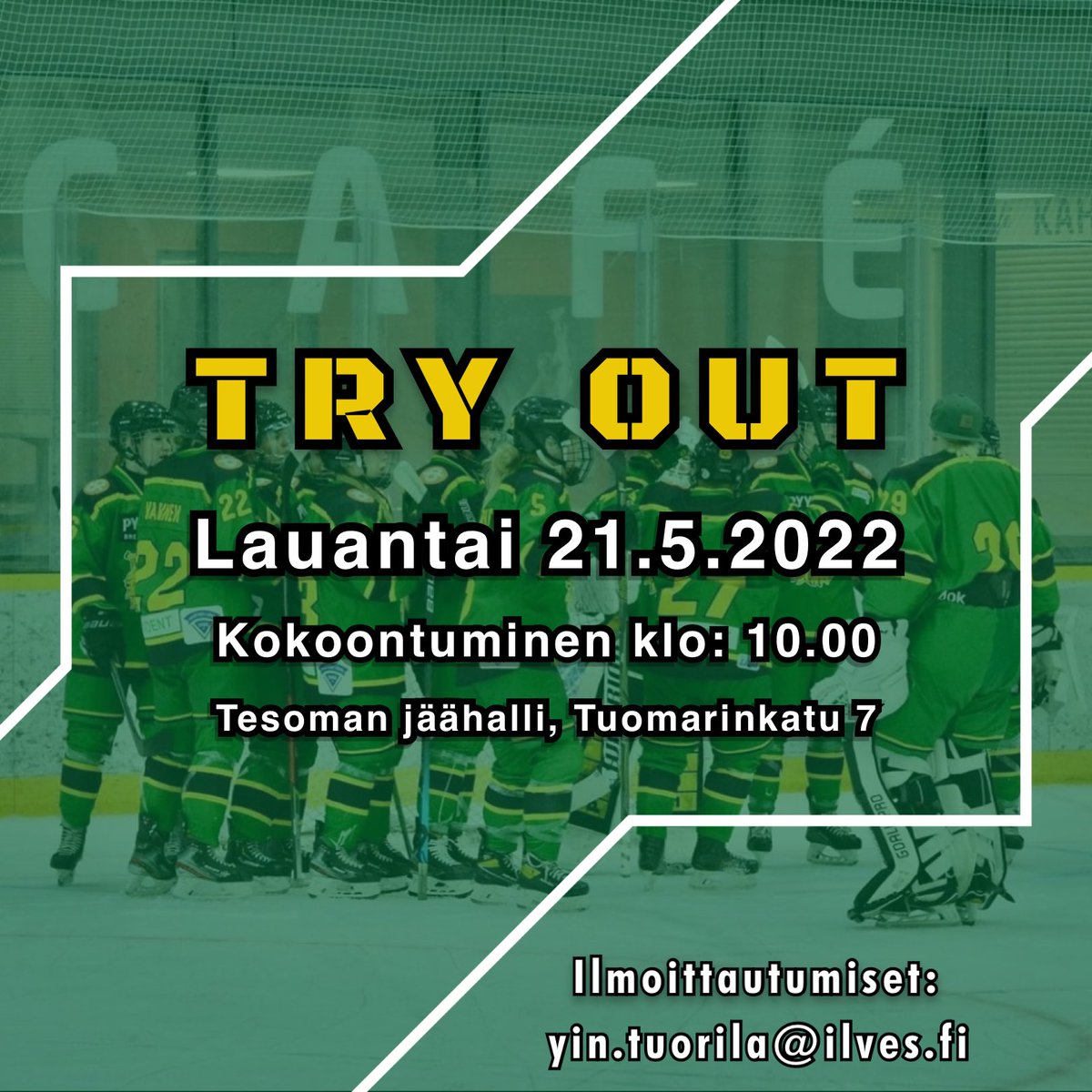 ILVES_Naiset's tweet photo. Try out-tapahtuma lauantaina 21.5.🔥
Kokoontuminen tesoman jäähallin 2. oville klo. 10.00
Päivä sisältää kaksi jää-ja oheisharjoitusta.
Lisätiedot ja ilmoittautumiset:
Yin.tuorila@ilves.fi
#ilvesnaisetjääkiekko #ilves #ilvesnaiset #wearethequeens #ilvesry @ilves_ry @ilveshockey https://t.co/9sgr83okQf