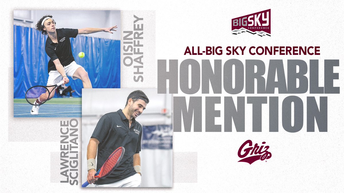 6️⃣ Grizzlies earn All-#BigSkyTennis honors, with Pudney taking home the MVP!

📰➡️ bit.ly/3vXoaBv

#GoGriz #GrizMTEN