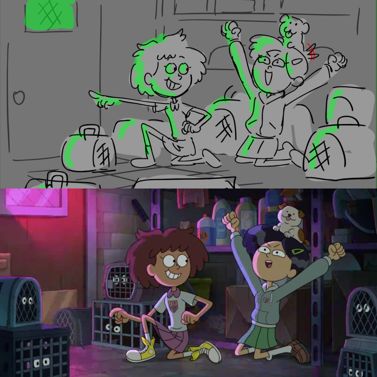 I was honored to be able to help out with some boards for the recent incredible "All In" Amphibia special. It was so wild to see how much this world and these characters changed since I was there way back in season 1!
