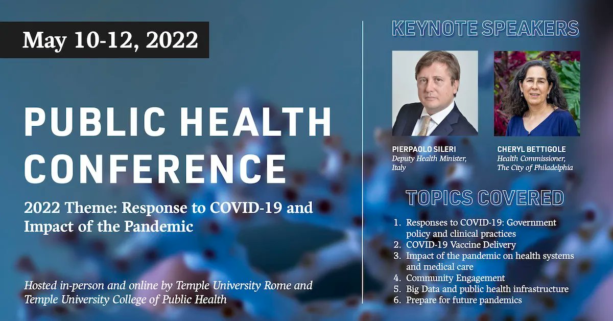 Temple Public Health on Twitter "Join CPH and templerome for the 2022