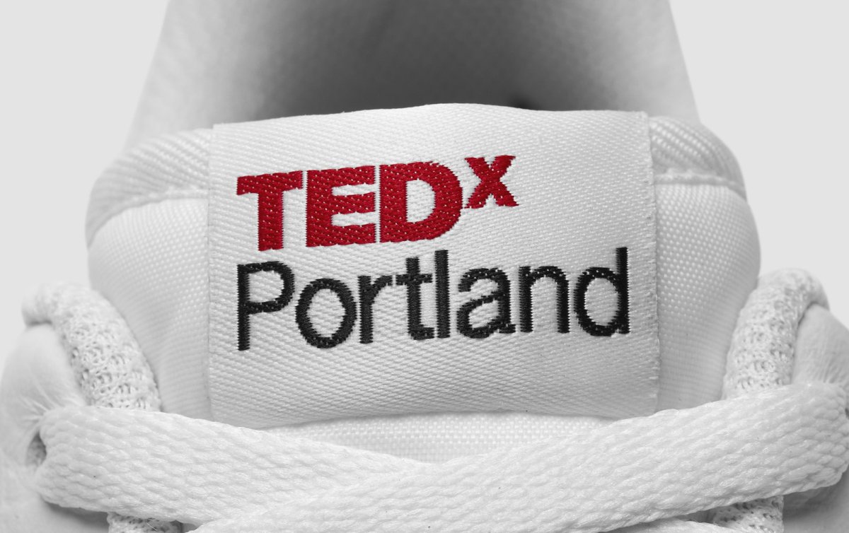 TEDxPortland's tweet photo. Our Year 10 shoe is our most audacious offering yet - meet the “TED FORCE 1.”

#AirForce1
#AF1
#Audacious
#JustDoIt
#ThereIsNoFinishLine
#TEDxPDX
#TEDxPortland
#SneakerWeek
#SneakerCityUSA https://t.co/x3z6fkkN2e