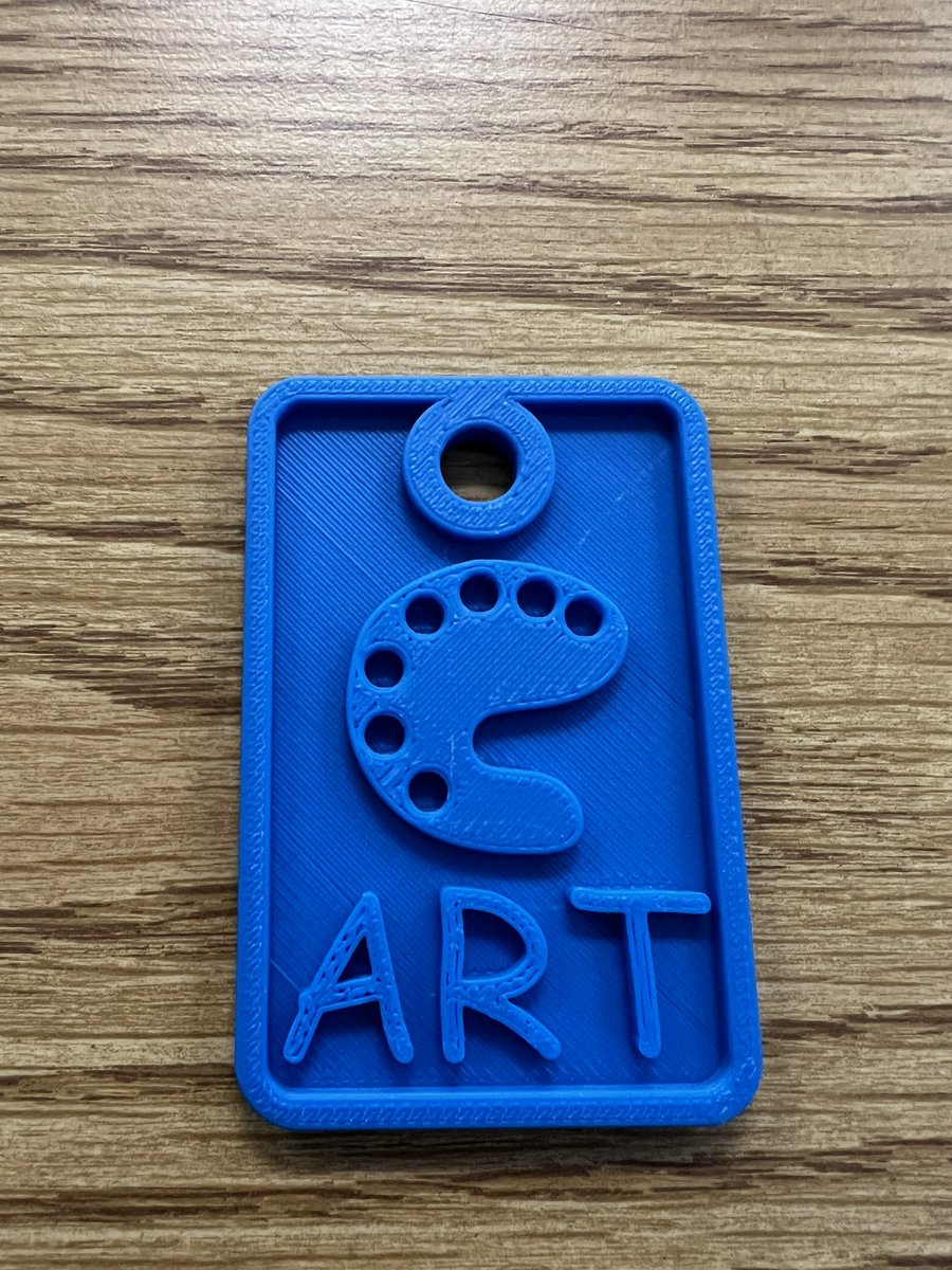 Mr_Blizzard_PHS's tweet photo. Parkville HS PLTW IED. Students designed and 3D printed a backpack charm for a client. @ParkvilleHigh @CTE_BaltCoPS https://t.co/ImzdJWPdtK