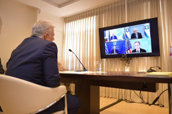 اجتماع افتراضي عقده وزراء خارجية كل من قبرص اليونان إسرائيل والولايات المتحدة  لتجديد
