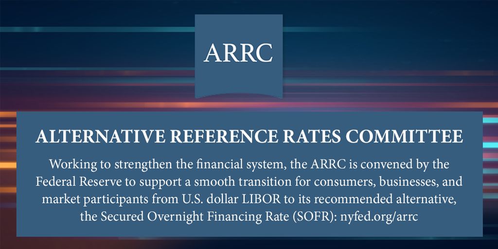 NewYorkFed's tweet photo. #ARRC, convened by the Fed, welcomed CME Group’s announcement regarding the launch of SOFR First for Options, an initiative aimed at accelerating the growth of Secured Overnight Financing Rate (SOFR) options trading. #LIBORsTickingClock
Read more: https://t.co/hLb5E6bMSj https://t.co/LrVf5iozqg