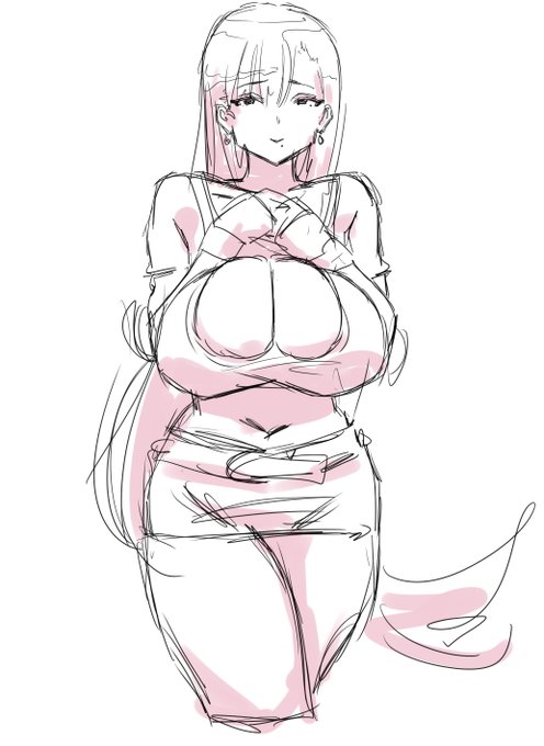 これくらいの頭身のがエロ描きやすいけどね… 