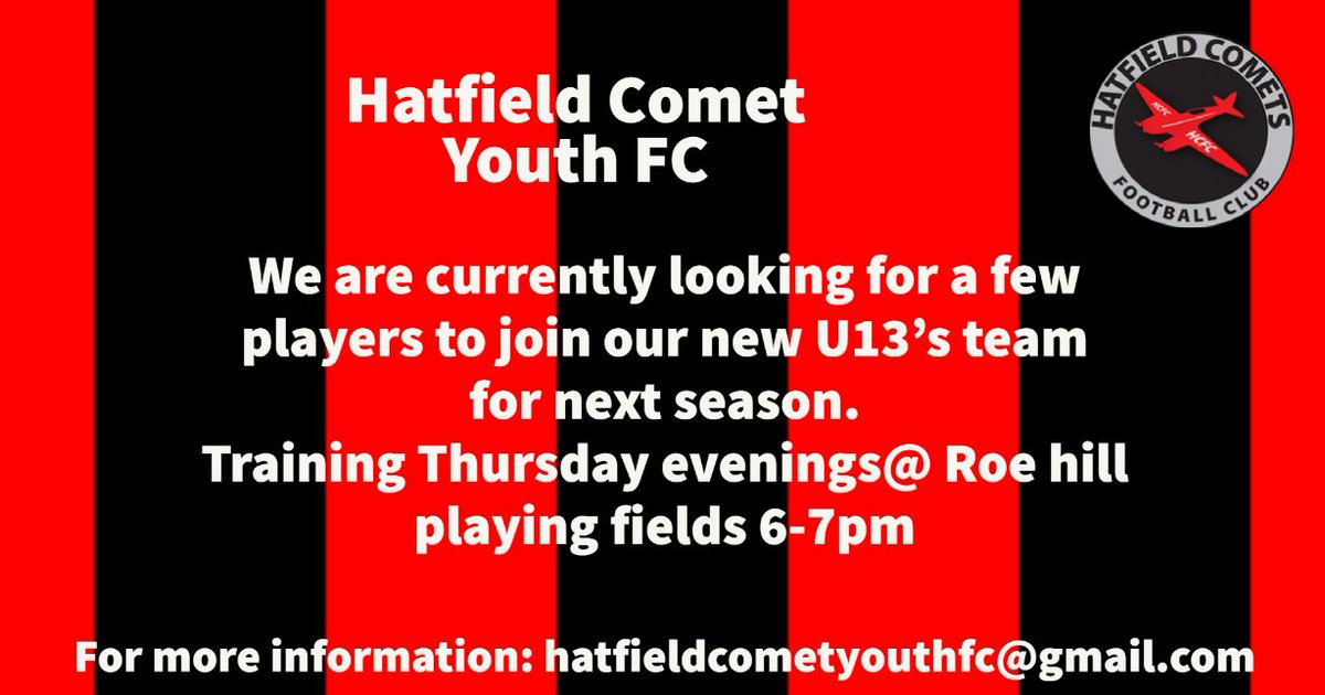 mazzaadrok's tweet photo. We are currently looking for a couple of players for our new U13's team for next season. https://t.co/cn0E3WwhcY