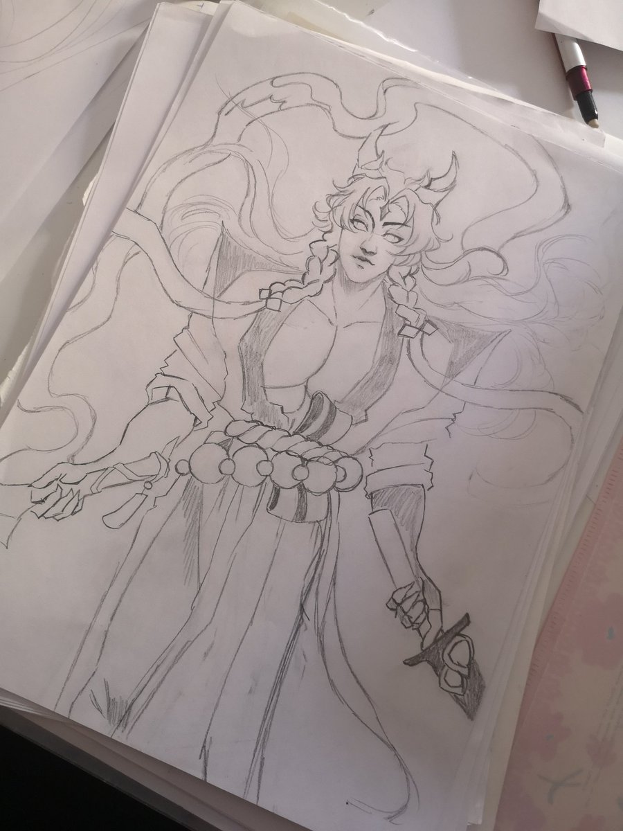 Hidekohchan's tweet image. A little WIP of Yone from League of Legends ❤️ 

#yone #leagueoflegendsfanart #leagueoflegends #riotgames #fanart #artwork #wip #sketch #art #artist