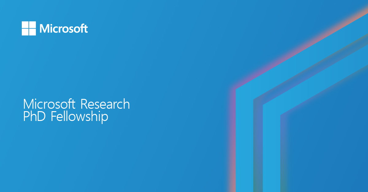 MSFTResearch's tweet photo. We’re now accepting nominations and proposals for the Microsoft Research PhD fellowship across Asia, Canada, United States, Europe, Middle East, Africa, Latin America, Australia, and New Zealand. Deadline: June 7, 2022. Check our program page for details: https://t.co/Lasp0DSfiz