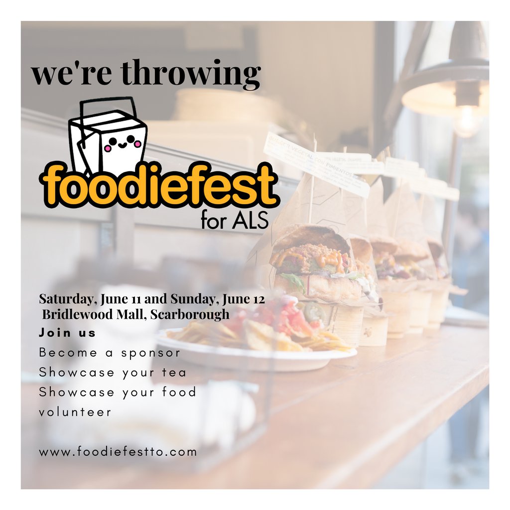 FoodieFestTO's tweet photo. Join us for Foodie Fest for ALS on June 11 and 12 at Bridlewood Mall! We've still got spots for some amazing food and drink vendors out there! Or perhaps you're a small shop that wants to sell your merch.

#foodiefestforALS  #foodfest
#ALS #icebucketchallenge #makeALShistory https://t.co/TQZVC8rjyb