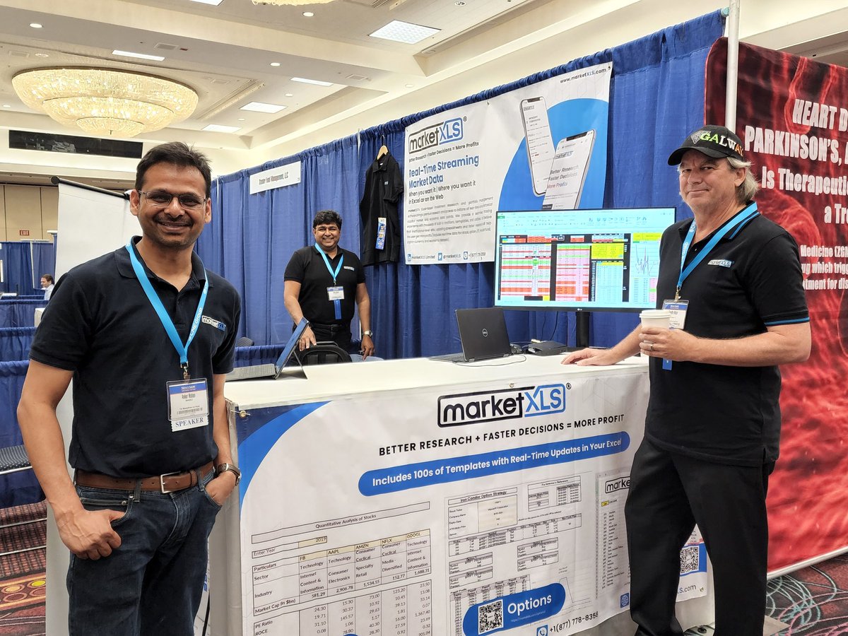 MarketXLS's tweet photo. #Marketxls is super excited to be part of #MoneyShow #LasVegas. Meet us at booth number 218 https://t.co/e81bI17imD