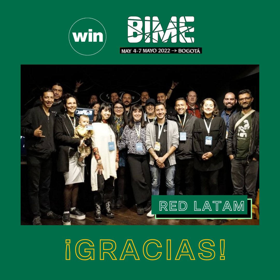 winformusic's tweet photo. Thanks to everyone who attended the WIN activities at BIME Bogotá last week! It was thrilling for our #LatAmNetwork to meet again in person and discuss the present and future of the region and plant the seeds for exciting new projects. https://t.co/XirEzRm2vV