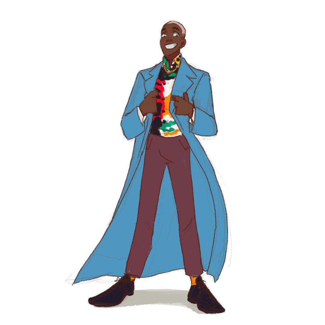 BlueGreenDay96's tweet photo. 14th Doctor! Really quick doodles of 14 post regeneration in 13's outfit and some explorations of outfits, so excited to see Ncuti as the Doctor :D 

#doctorwho #14thdoctor #NcutiGatwa #doctorwhoart #fanart https://t.co/h4itD6P6Eb