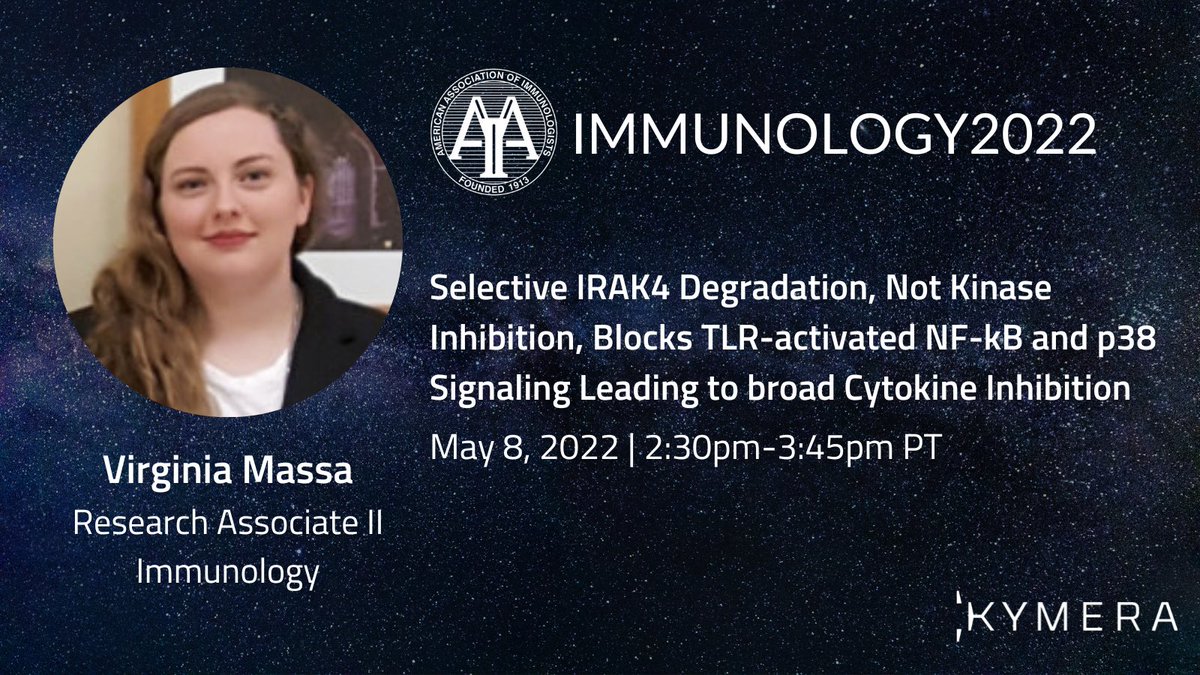KymeraTx's tweet photo. IRAK4 degradation demonstrates potential superiority in treatment efficacy in comparison to kinase inhibition. Learn more about IRAK4 degradation’s potential to address a wide breadth of indications at https://t.co/TlD8bzVG4a 
#biotech #drugdiscovery #AAI2022 https://t.co/lvpAcIp1wW