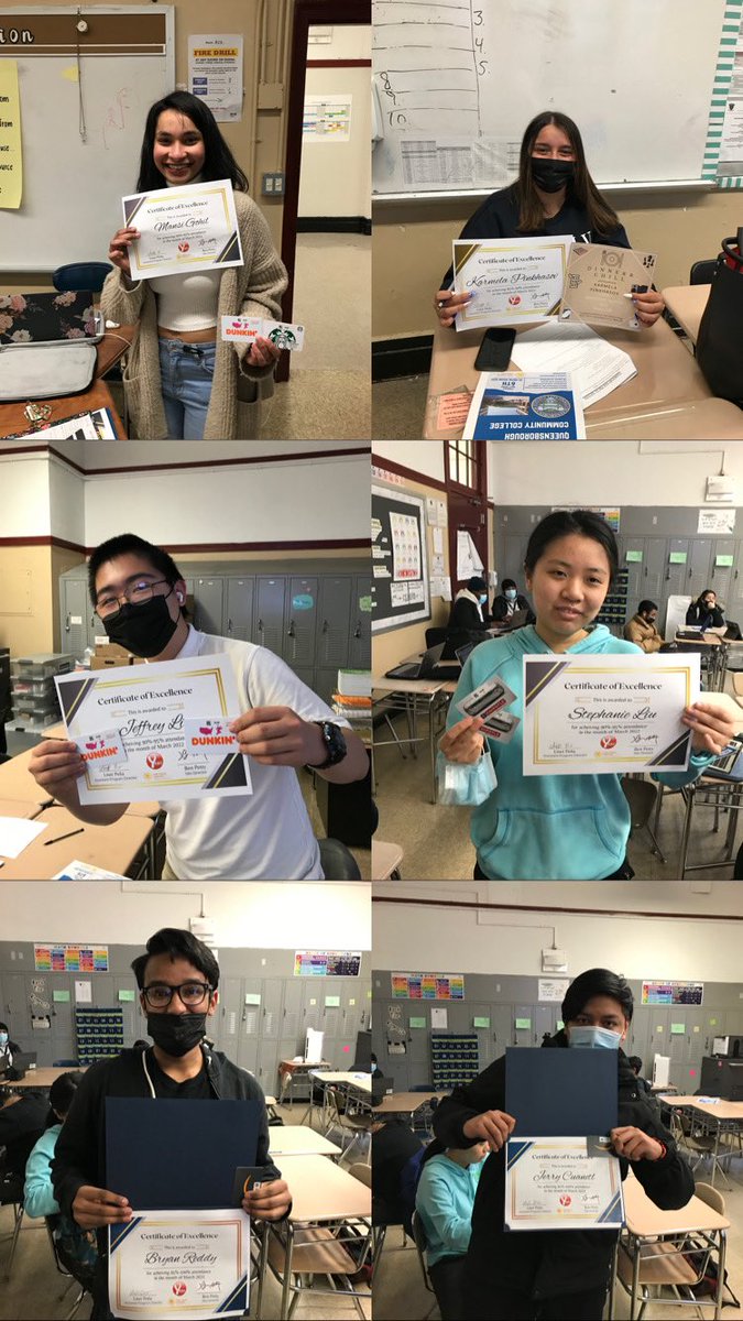 FlushingYabc's tweet photo. The winners of our attendance incentive for March 2022!
Students received an award and gift cards for their great attendance!
More events like this coming soon!
@ChildCenterNY @YABC_NYC @QueensYabc @ACCESS_NYCDOE @DOEChancellor @DawnHPrincipal @d79SuptZweig @ExecSuptLisante https://t.co/nD2arJtrE7